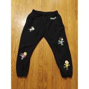 Snoopy PEANUTS Women's Sweatpants Ice Skating Graphic Size XL
